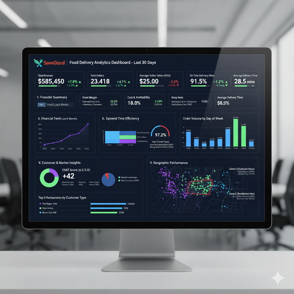 aveGoodFood platform interface showing food redistribution dashboard